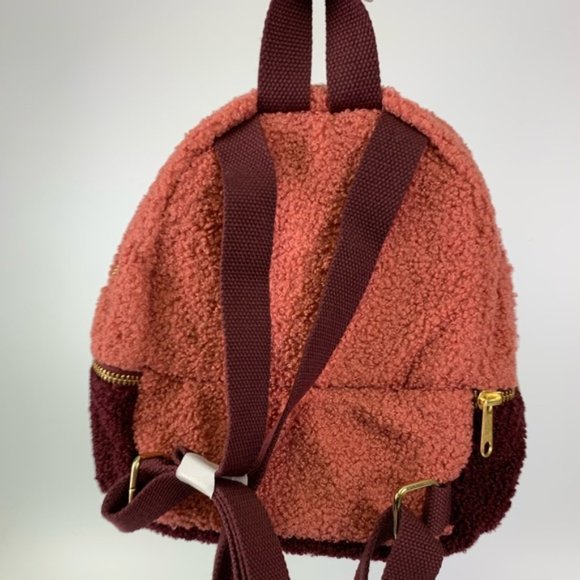 Gymboree Colourblock Sherpa Mini Backpack - Picture 3 of 5